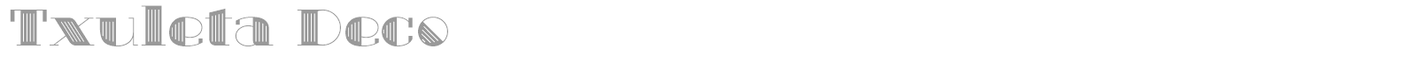 Txuleta Deco 1 font preview